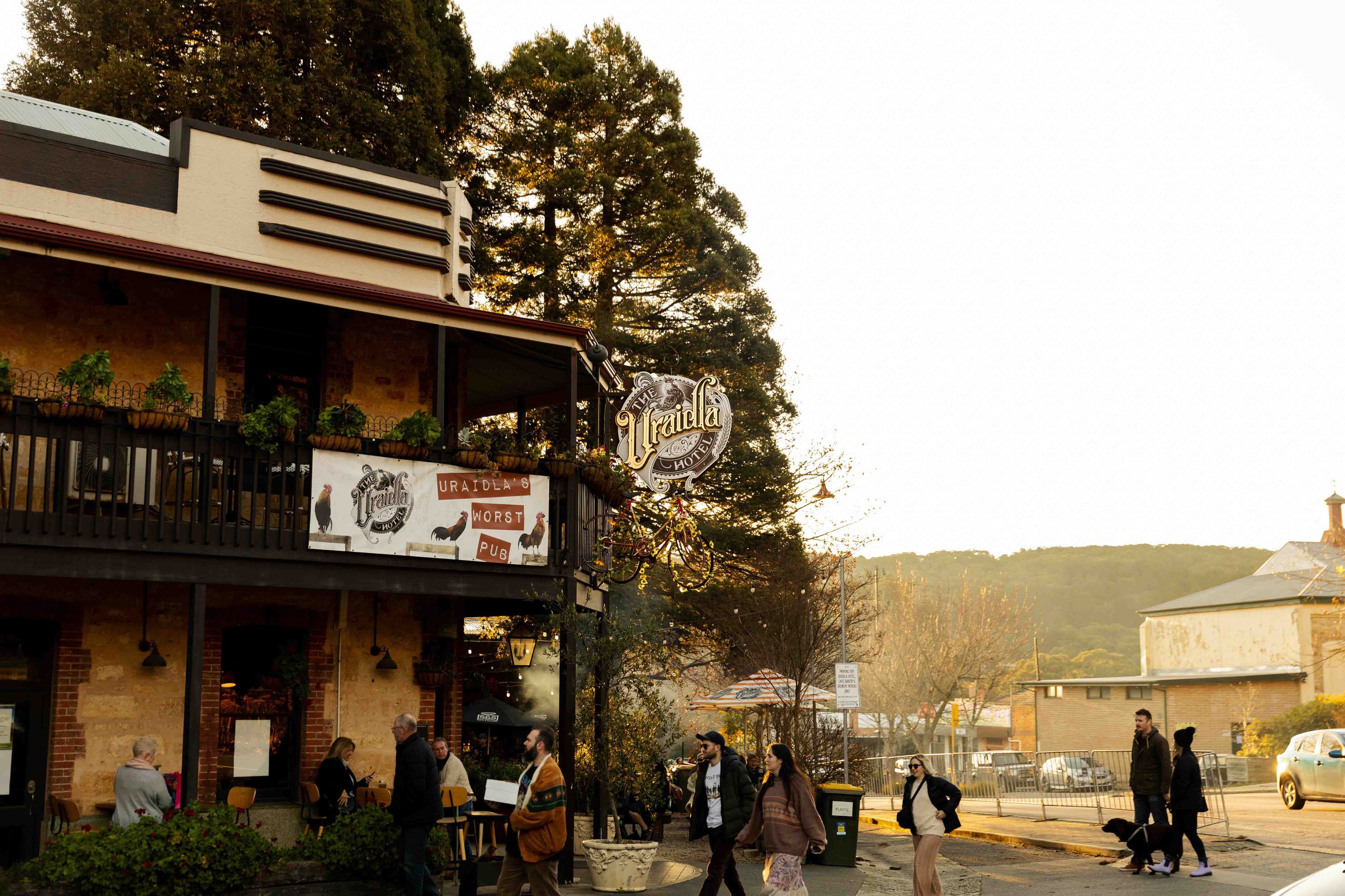 The Uraidla Hotel building on the main street